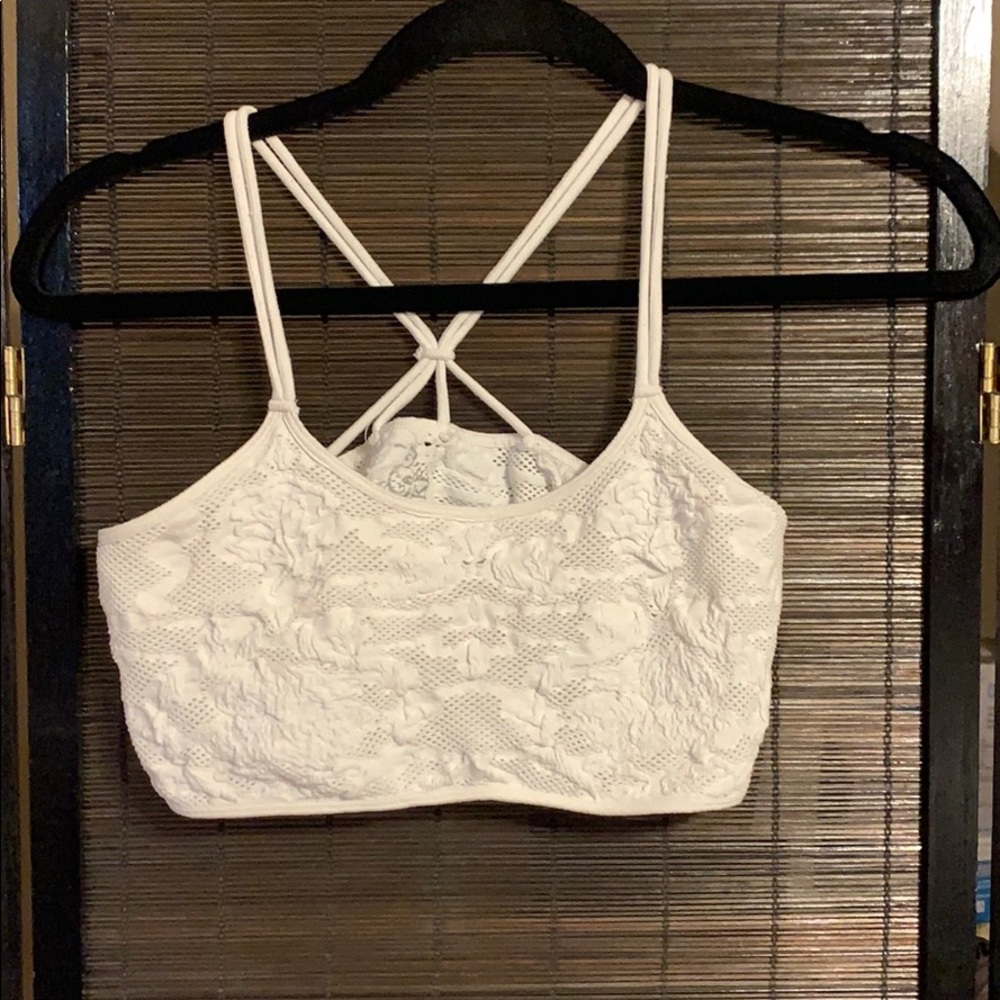White bandeau top